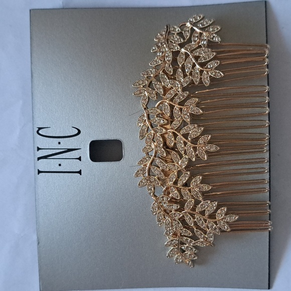 NWT I-N-C International Concepts Gold-Tone Pavé Vine Hair Comb Made for Macy's - Picture 3 of 4